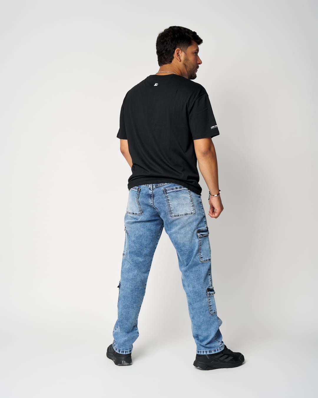 Cargo Jeans Men Multipocket – Blue Snow - Imagen 3