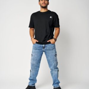 Cargo Jeans Men Multipocket – Blue Snow