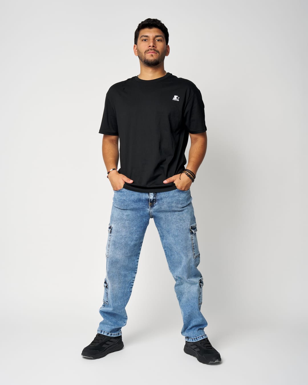 Cargo Jeans Men Multipocket – Blue Snow